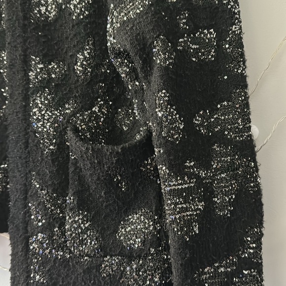 SEQUIN METALLIC THREAD KNIT CARDIGAN
BLACK size S - Picture 5 of 11